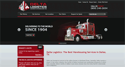 Desktop Screenshot of deltalogistics.com